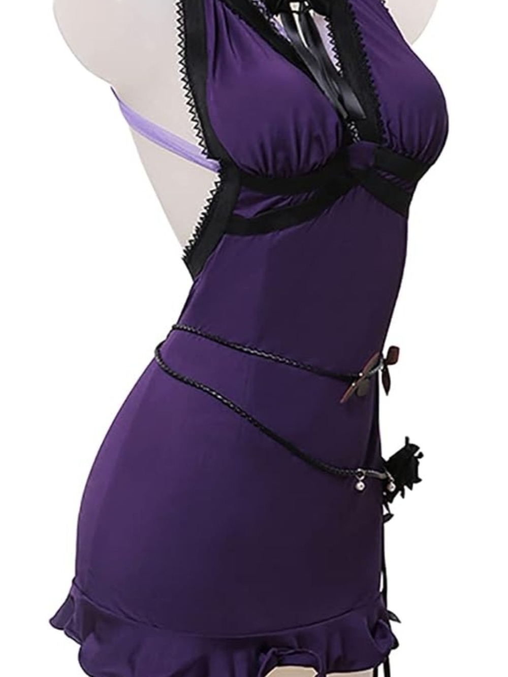 Tifa Dress: Purple Tifa Lockhart Cosplay Costume Women FF7 VII Halloween Outfit